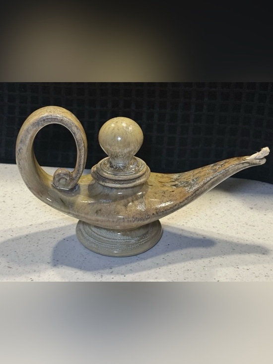 Bill & Vive Mohl Studio Other - 1970's Vintage MCM Bill & Vive Mohl Studio Art
Pottery Genie Oil Lamp -Signed